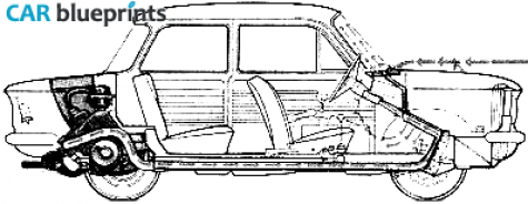 1958 NSU Prinz 4 Sedan blueprint