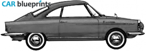 1958 NSU Prinz Coupe blueprint