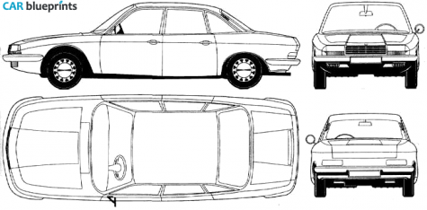 1967 NSU Ro80 Sedan blueprint