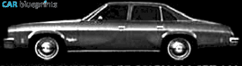 1977 Oldsmobile Cutlass Supreme Brougham Sedan blueprint