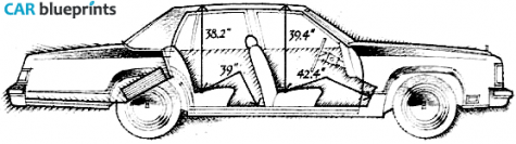 1979 Oldsmobile Delta 88 Sedan blueprint