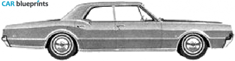 1966 Oldsmobile F85 Deluxe Sedan blueprint