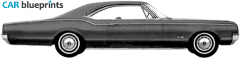 1965 Oldsmobile Jetstar 88 Holiday Coupe blueprint