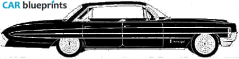 1961 Oldsmobile Ninty Eight Sedan blueprint