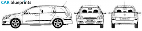 2005 Opel Astra Wagon blueprint