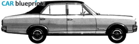 1968 Opel Commodore A GS Sedan blueprint