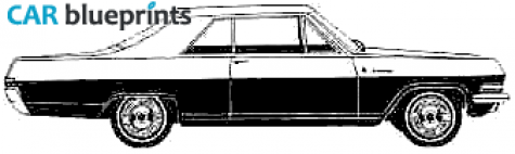 1965 Opel Diplomat Coupe blueprint