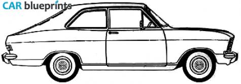 1970 Opel Kaddet 2 door Hatchback blueprint