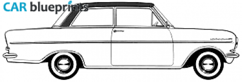 1962 Opel Kadett A Luxe Sedan blueprint