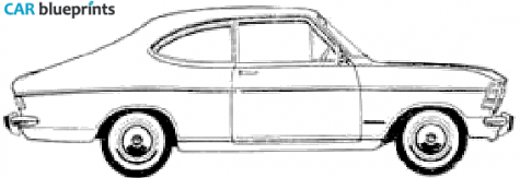 1967 Opel Kadett B Coupe blueprint