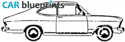 1966 Opel Kadett B Coupe blueprint
