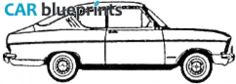 1966 Opel Kadett B SR Rallye Coupe blueprint