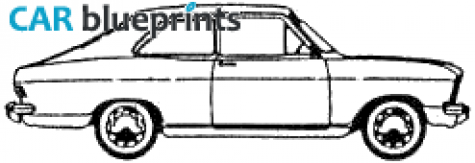 1967 Opel Olympia Fastback 2-door Sedan blueprint