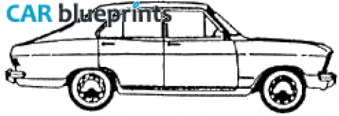 1967 Opel Olympia Fastback Sedan blueprint