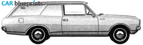 1967 Opel Rekord C 2-door Van blueprint