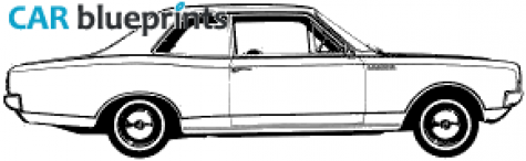 1969 Opel Rekord C Coupe blueprint