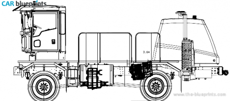 2007 Oshkosh HB2718 Tractor blueprint