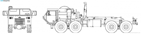 Oshkosh HEMTT LHS Truck blueprint