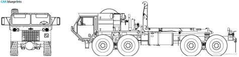 2006 Oshkosh HEMTT M1120 LHS Truck blueprint