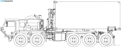 2006 Oshkosh PLS Chu Truck blueprint