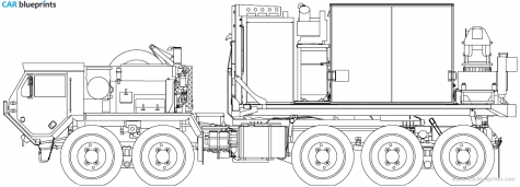 2006 Oshkosh PLS M7 FRS-H Truck blueprint