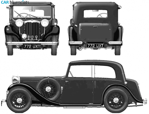 1935 Other Armstrong Siddeley 17HP Sports Foursome Sedan blueprint