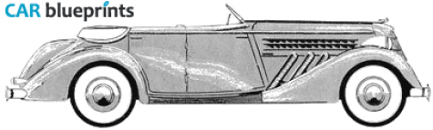 1936 Other Auburn 852 Supercharged Phaeton blueprint