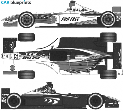 1999 Other BAR 001 Supertec F1 GP OW blueprint