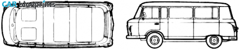 1961 Other Barkas B1000 Van blueprint