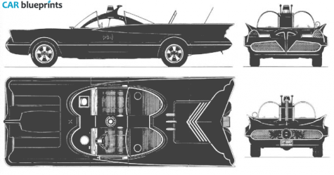 1966 Other Batmobile Cinema Coupe blueprint