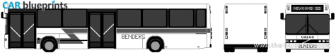 Other Benders Volvo B10BLE Bus blueprint