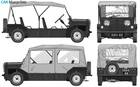 1964 Other BMC Mini Moke SUV blueprint