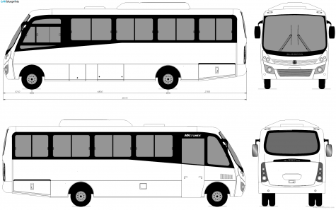 Other Busscar Micruss Bus blueprint