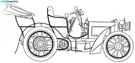 1907 Other Daimler Benz OW blueprint