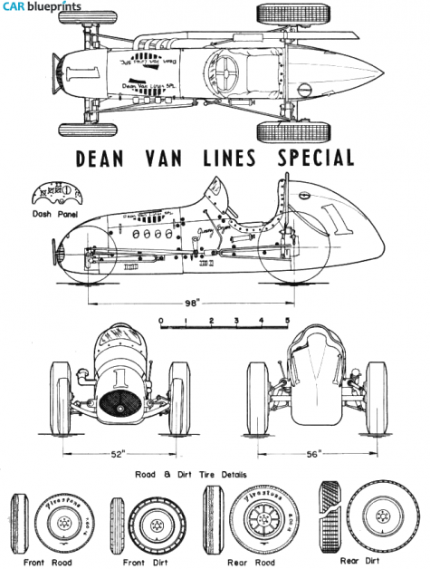 1938 Other Dean Van Lines Special OW blueprint