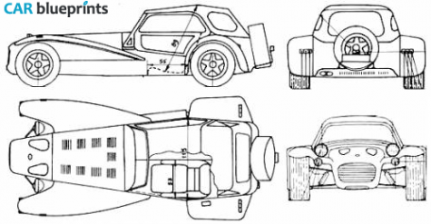1990 Other Donkervoort S8AT Roadster blueprint