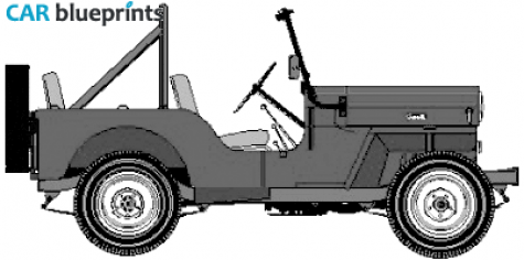 1949 Other Ebro Jeep CJ3 SUV blueprint