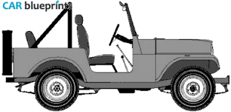 1950 Other Ebro Jeep CJ35 SUV blueprint