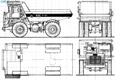 1980 Other Euclid R-35 Truck blueprint