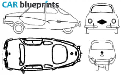 1960 Other Fabrica De Automoviles Utilitarios Bambi Coupe blueprint