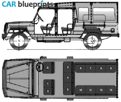 2008 Other Force Trax Chellenger SUV blueprint