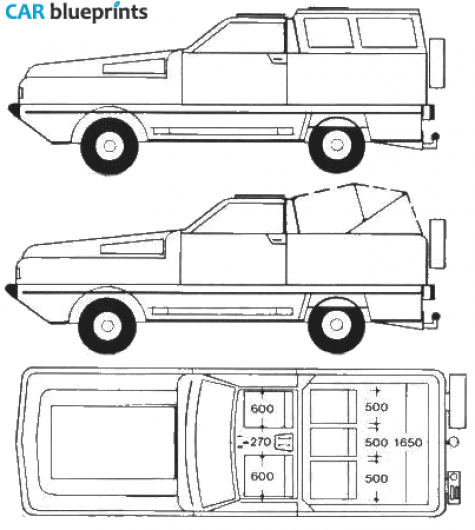 1968 Other Herzog Conte Pick-up blueprint