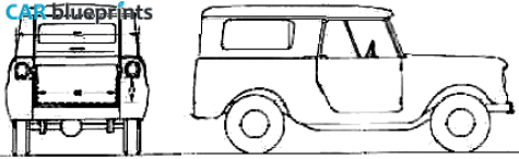 1965 Other International Scout 800 4x2 Hard Top Wagon blueprint