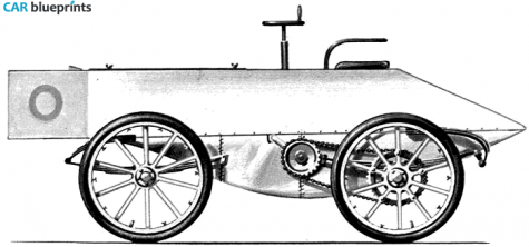 Other Jeantaud Electric Land Speed Rekord Car OW blueprint