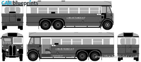 1931 Other Leyland LT1001 Bus blueprint