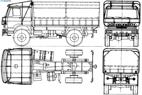 1985 Other LIAZ-10055D Paris-Dakar Truck blueprint