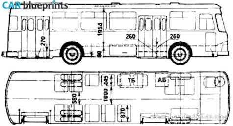 Other LiAZ-677M Bus blueprint