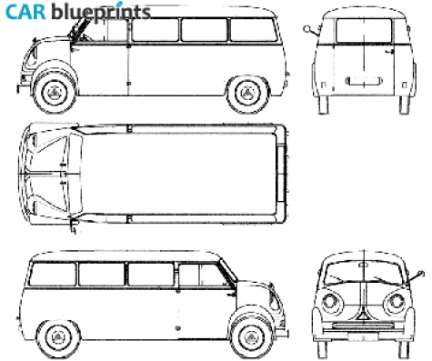 1956 Other Lloyd LT-600 LWB Van blueprint