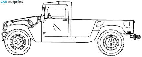 Other M1097a2 HMMWV SUV blueprint