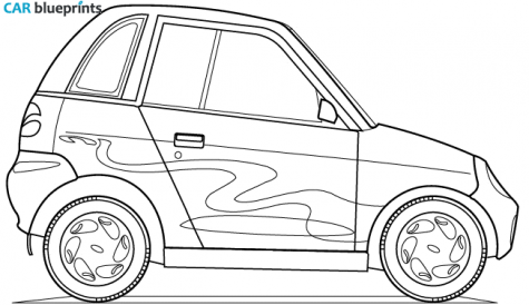 2002 Other Maini Reva Hatchback blueprint